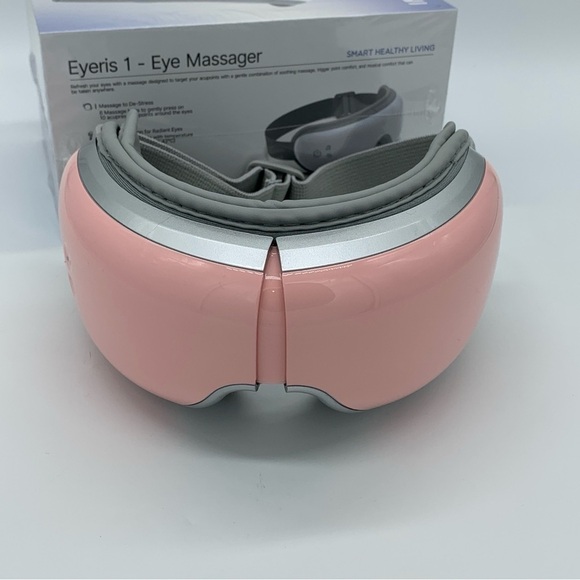 Renpho Eyeris 1V Eye Massager Pink Heated Voice Controlled Bluetooth Music - Picture 8 of 9